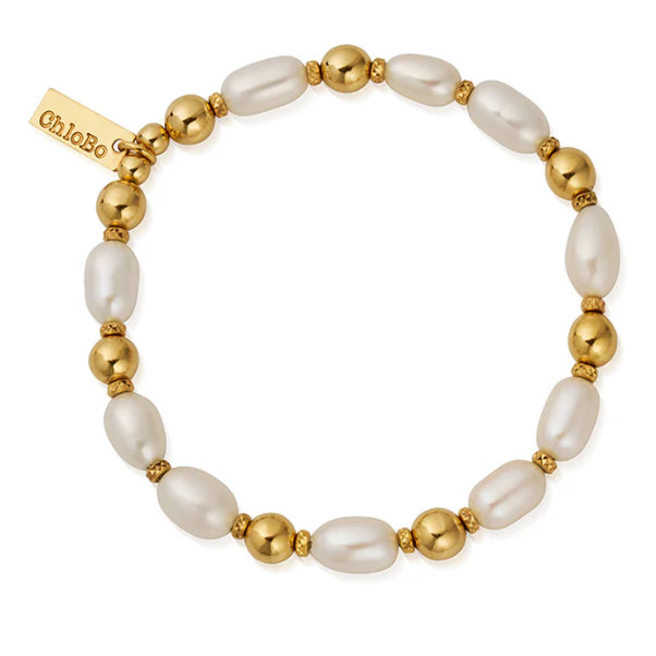 CHLOBO GOLD OCEAN PEARL BRACELET