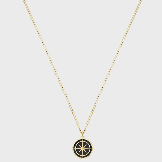 BOSS NORTH COMPASS GENTS STAINLESS STEEL PENDANT