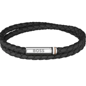BOSS BLACK DOUBLE LEATHER BRACELET