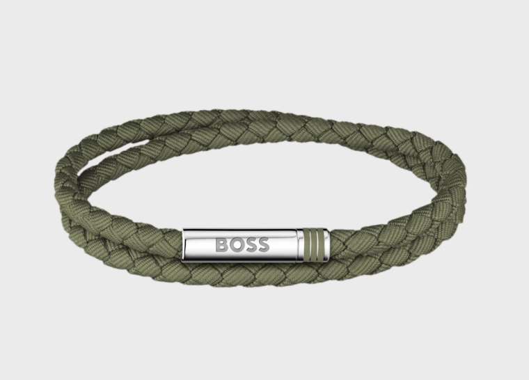 BOSS GREEN DOUBLE LEATHER BRACELET
