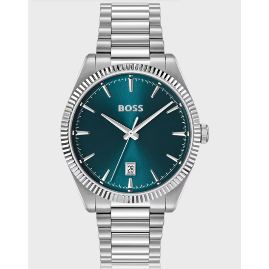 BOSS CHESWICK BLUE DIAL GENTS STAINLESS STEEL WATCH
