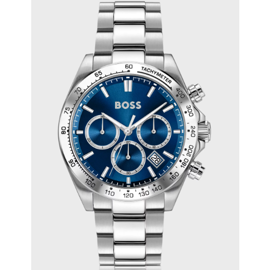 BOSS HERO 2.0 BLUE CHRONO GENTS STAINLESS STEEL WATCH
