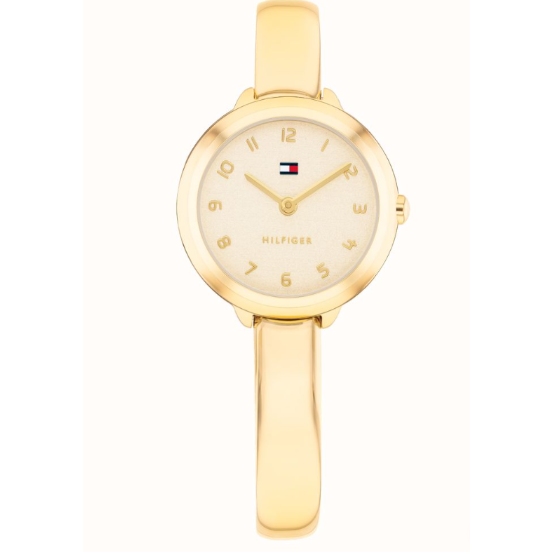TOMMY HILFIGER LADIES GOLD STAINLESS STEEL WATCH