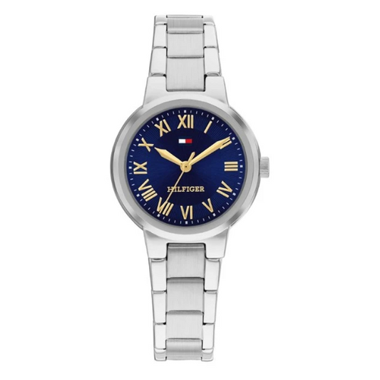 TOMMY HILFIGER BLUE DIAL LADIES STAINLESS STEEL WATCH