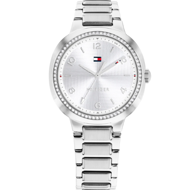 TOMMY HILFIGER LADIES STAINLESS STEEL WATCH