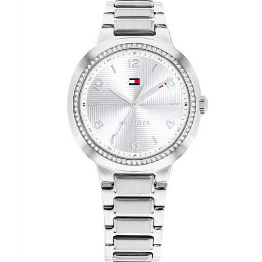 TOMMY HILFIGER LADIES STAINLESS STEEL WATCH