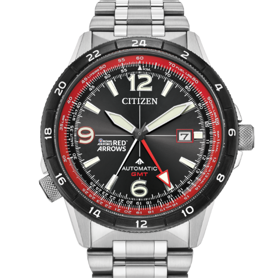 RED ARROWS LIMITED EDITION PROMASKER SKY GMT STAINLESS STEEL WATCH