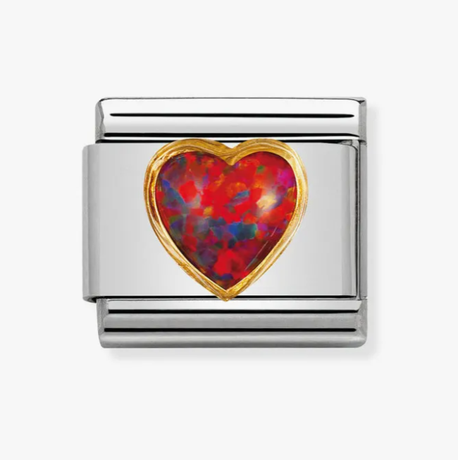 Red Opal Heart Nomination Charm