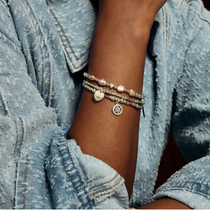 WITH LOVE PINK PEARL CHLOBO BRACELET