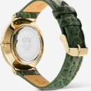 Daniel Wellington Classic White Dial Gents Green Croc Leather Watch