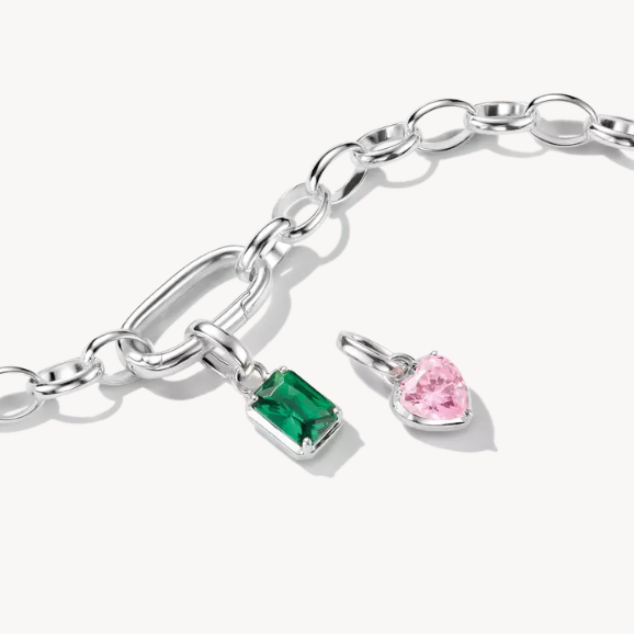 May Birthstone Connect Charm