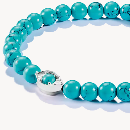 Silver Turquoise Eye Bead Thomas Sabo Bracelet Elyndra