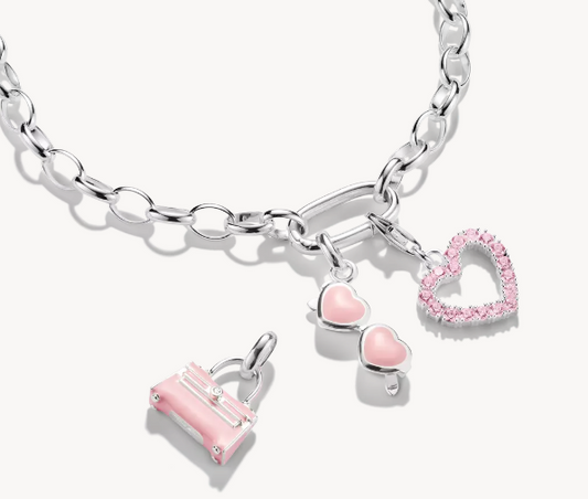 Pink Handbag Connect Charm