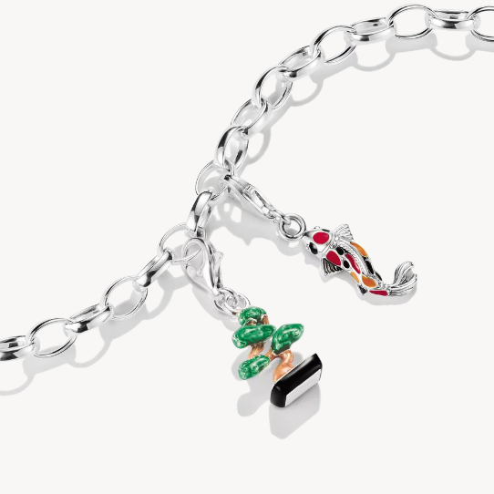 Coloured Koi Fish Charm