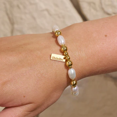 CHLOBO GOLD OCEAN PEARL BRACELET