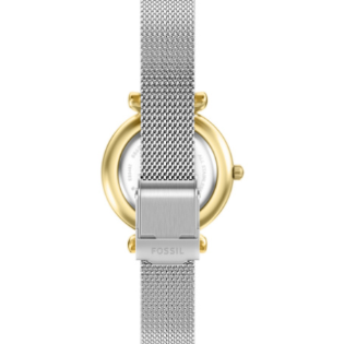 FOSSIL CARLIE LADIES TWO-TONED MESH WATCH