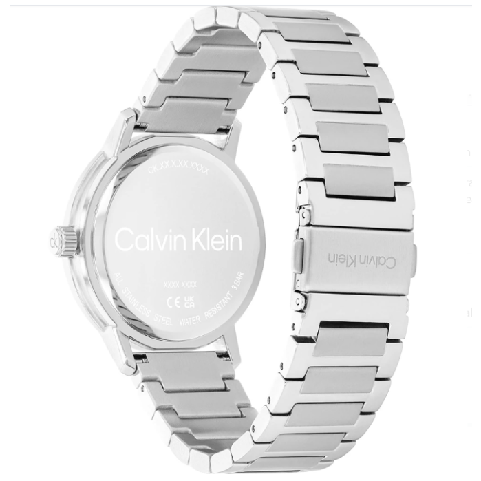 CALVIN KLEIN GAUGE BLUE CHRONO GENTS STAINLESS STEEL WATCH