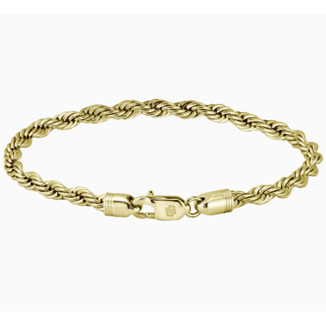 BOSS MYLES GENTS GOLD STAINLESS STEEL BRACELET