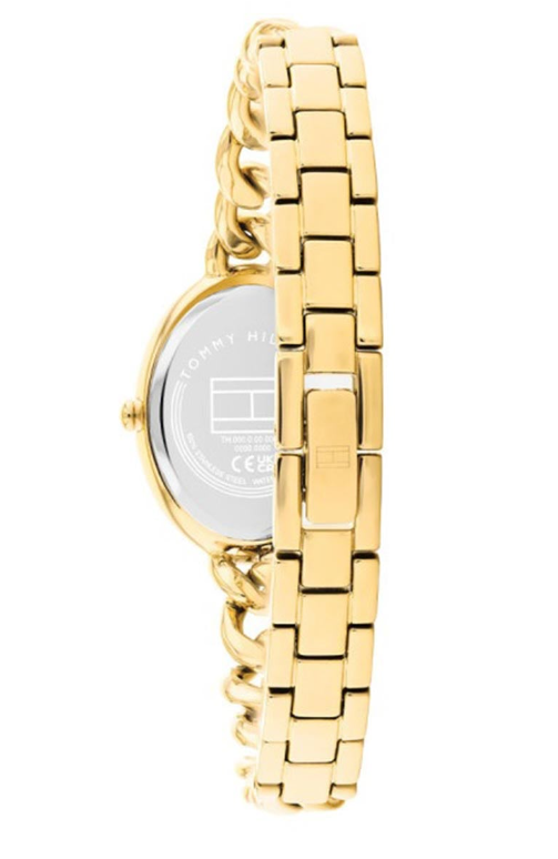 TOMMY HILFIGER GREEN OVAL DIAL LADIES GOLD STAINLESS STEEL WATCH