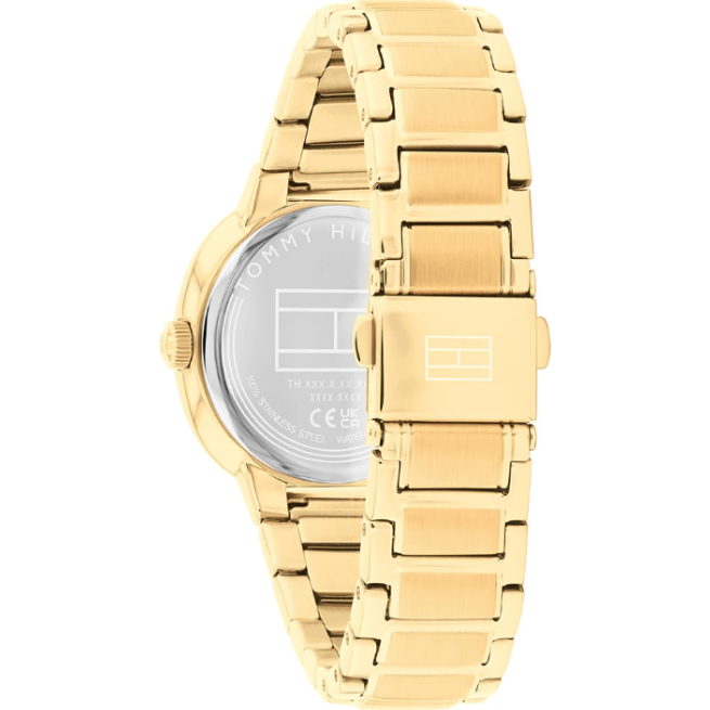 TOMMY HILFIGER LADIES GOLD STAINLESS STEEL WATCH