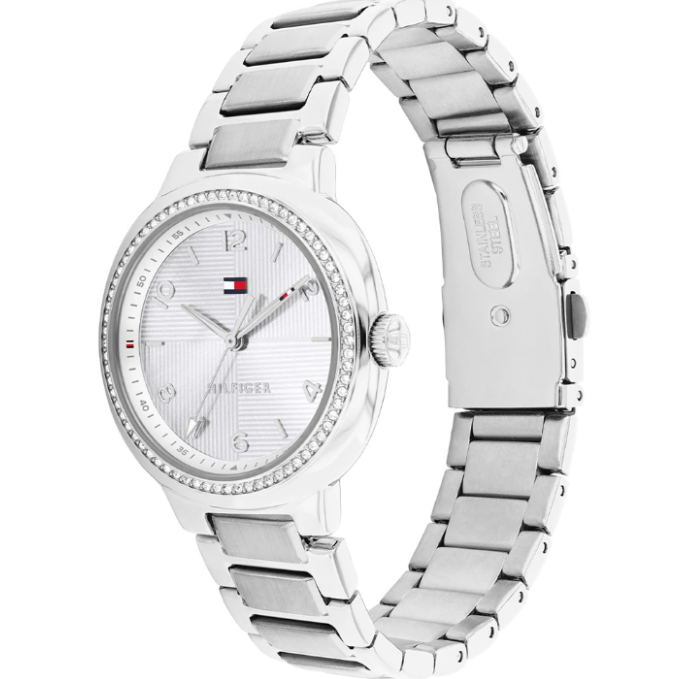 TOMMY HILFIGER LADIES STAINLESS STEEL WATCH