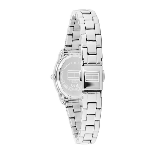 TOMMY HILFIGER BLUE OVAL DIAL LADIES STAINLESS STEEL WATCH
