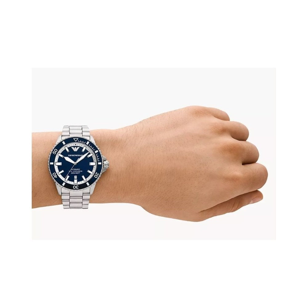 Sea Explorer, Automatic, Blue Dial, Gents Stainless Steel Watch