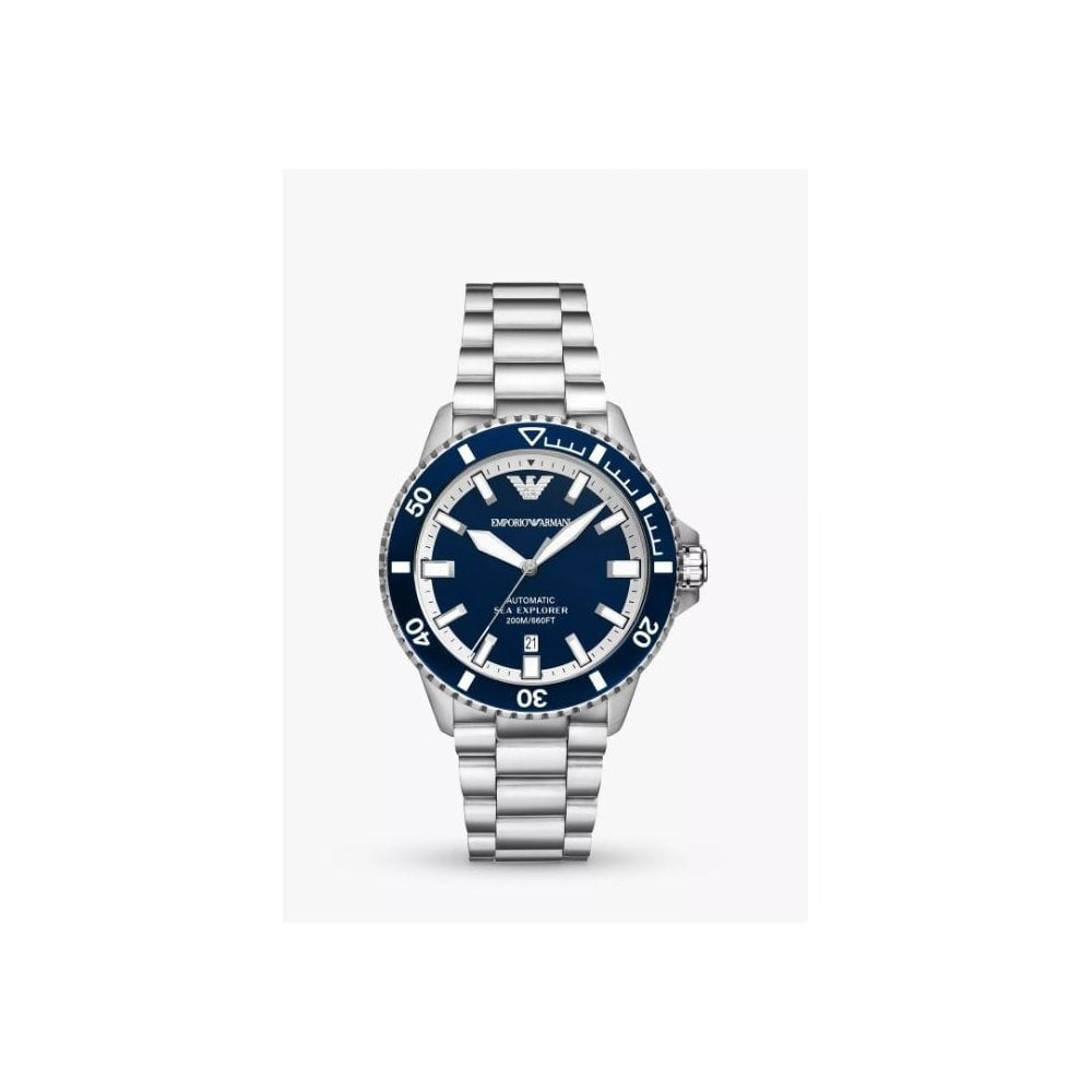 Sea Explorer, Automatic, Blue Dial, Gents Stainless Steel Watch