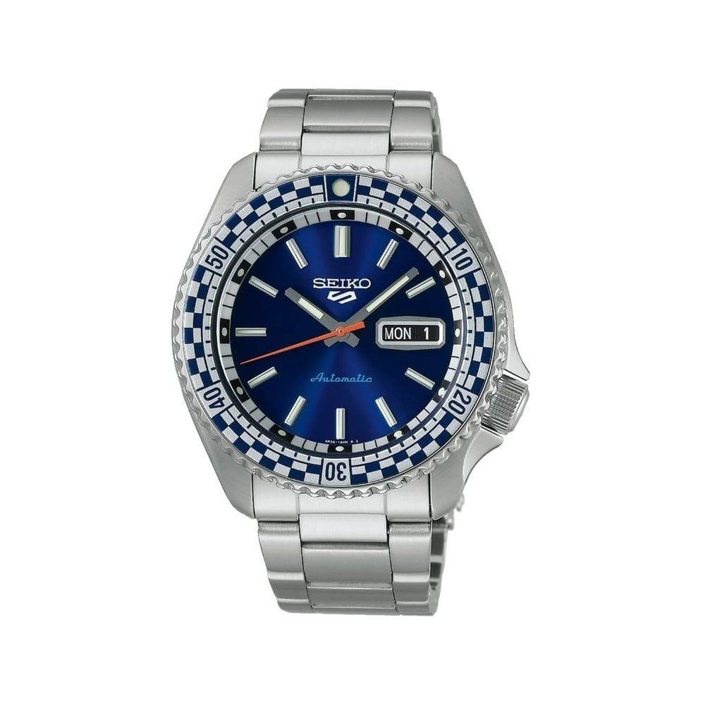Seiko 5 Sports Petrol Blue ‘Checker Flag’ Special Edition