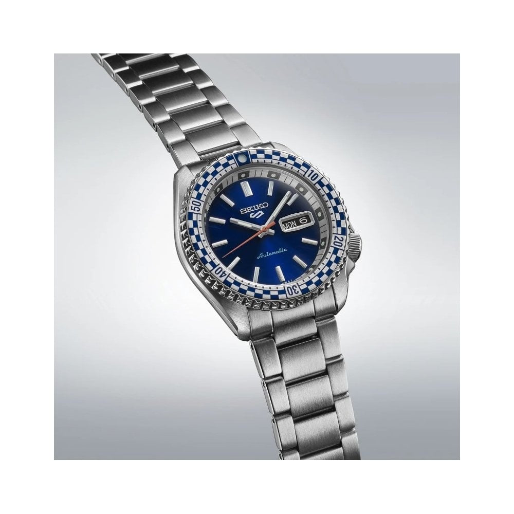 Seiko 5 Sports Petrol Blue ‘Checker Flag’ Special Edition