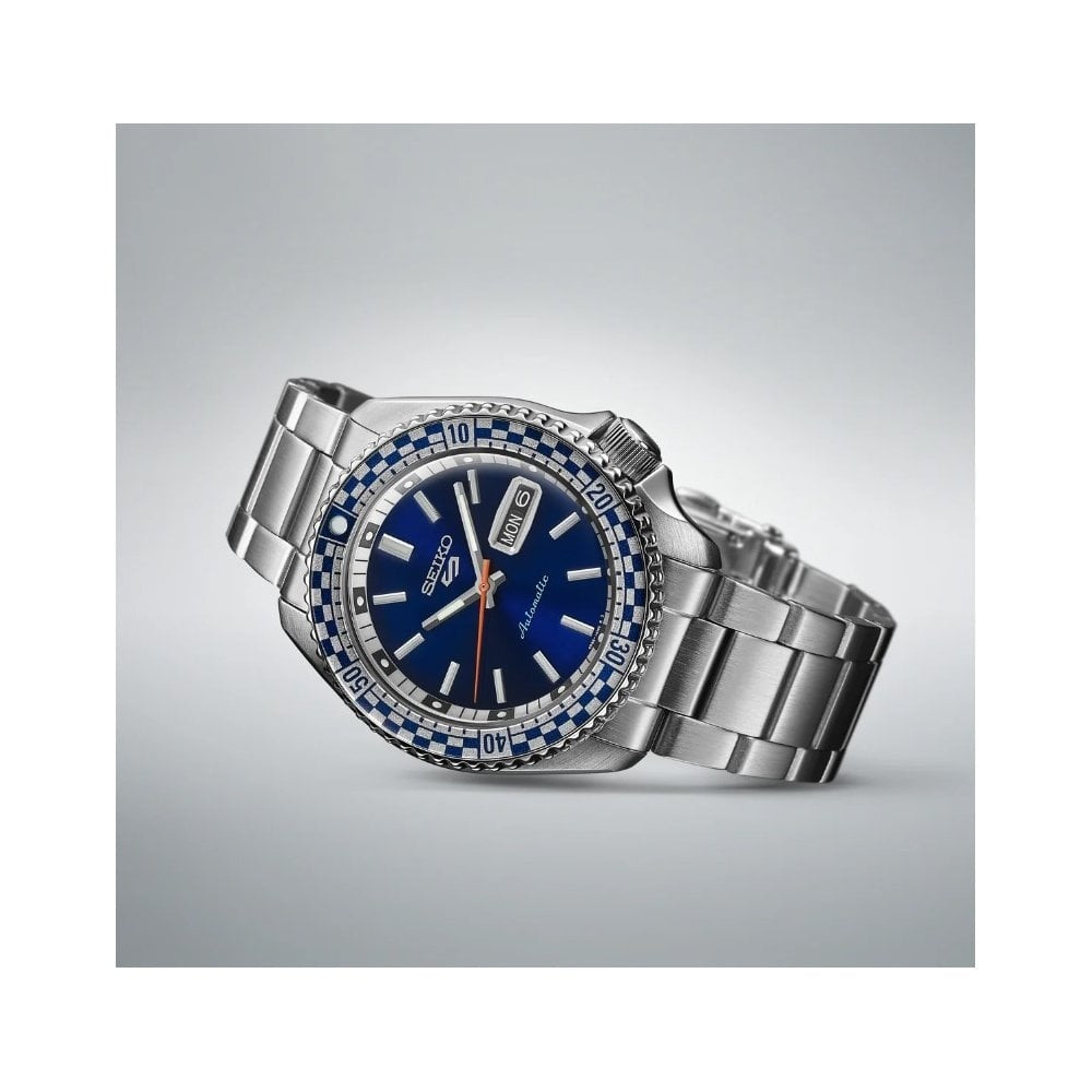 Seiko 5 Sports Petrol Blue ‘Checker Flag’ Special Edition