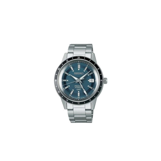 Seiko Presage ‘Petrol Blue’ Style 60s Road Trip GMT Watch