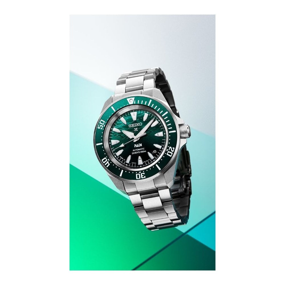 Seiko X 60th Anniversary Padi, Green Samuri Dial, Automatic, Special Edition Gents Stainless Steel Watch