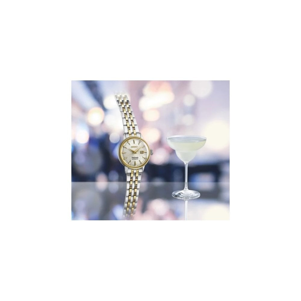 Seiko presage cocktail time 'white lady' diamond twist
