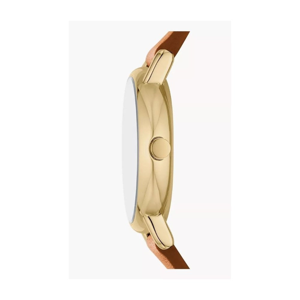 Signatur Lille, Two-Hand Brown Leather Ladies Watch