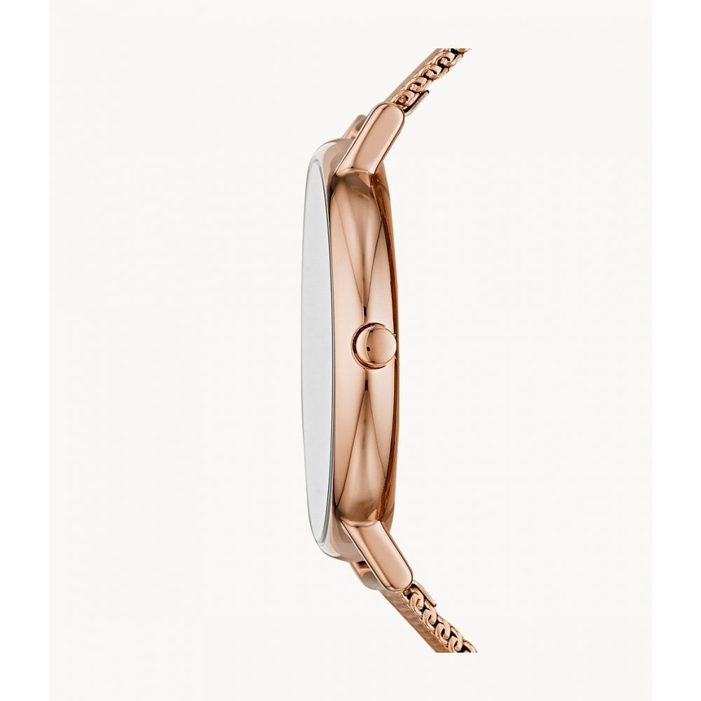 Signature Rose-Tone Steel Mesh Watch