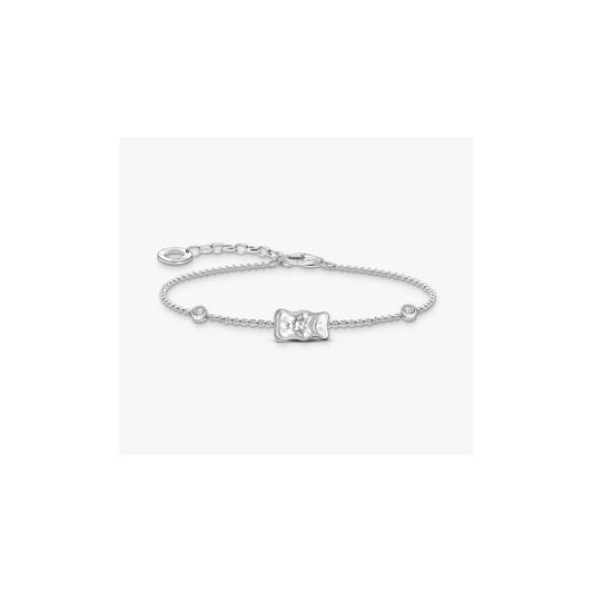 Silver bracelet with HARIBO goldbear and zircornia