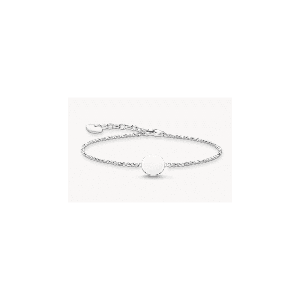 Silver disc bracelet