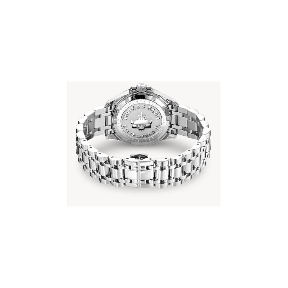 Silver ladies' watch Divine Jewellery Stone with imitation turquoise