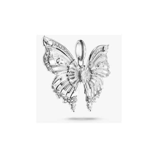 Silver pendant Butterfly Paradise with stones