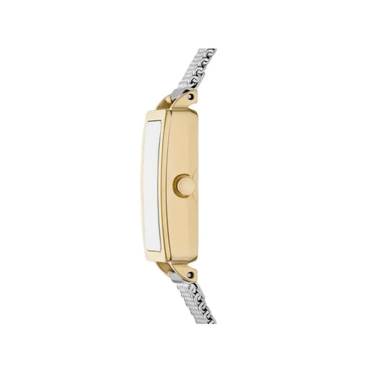 Skagen Women's Hagen Micro (30mm) White Rectangular Dial / Stainless Steel Mesh Bracelet