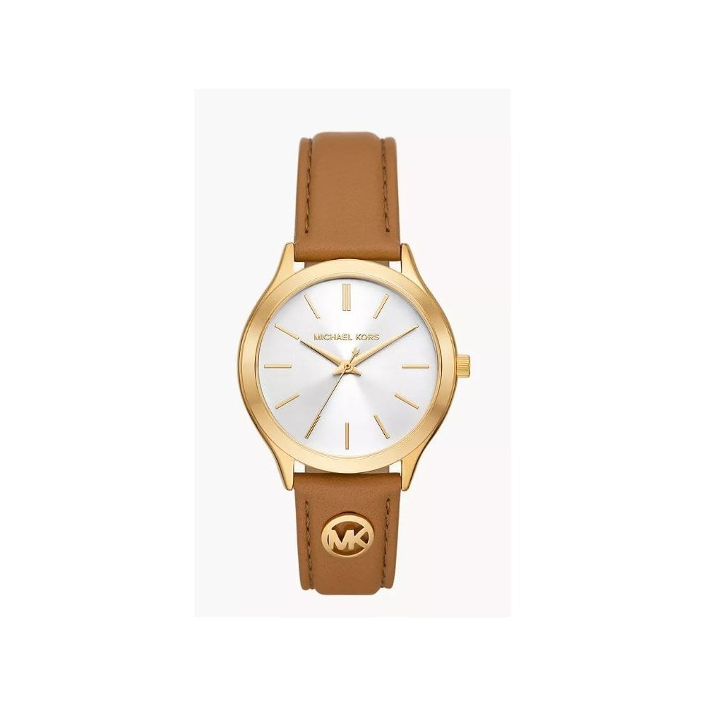 Slim Runway, Ladies Brown Leather Watch