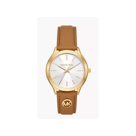 Slim Runway, Ladies Brown Leather Watch