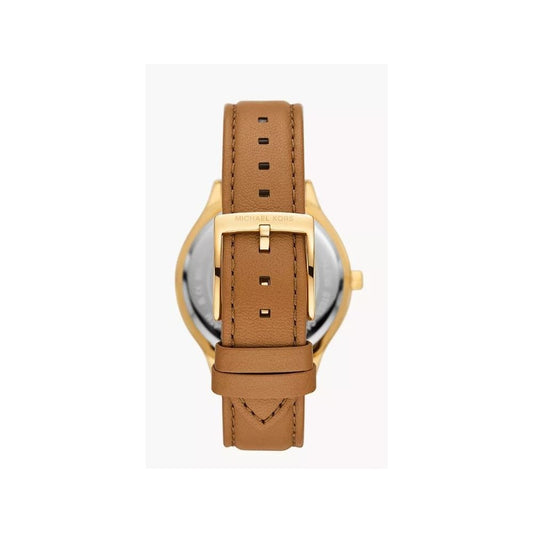 Slim Runway, Ladies Brown Leather Watch