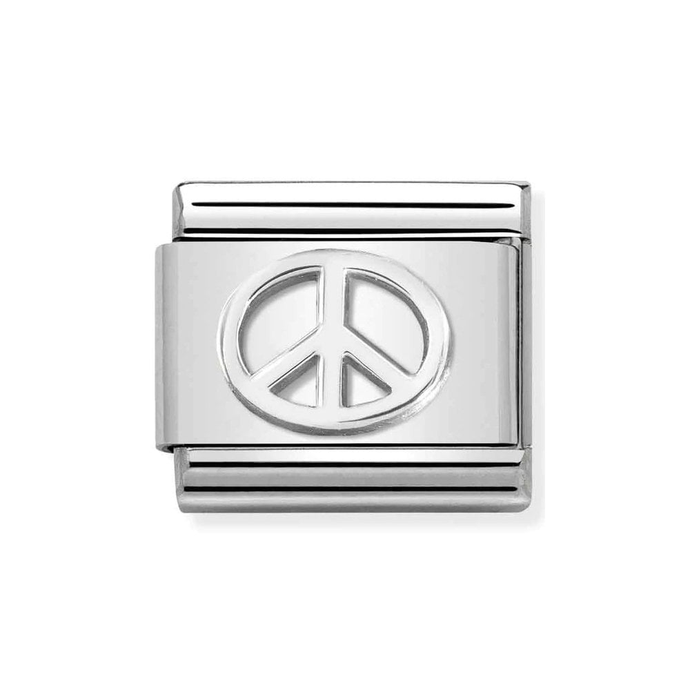 Stainless Steel Peace Symbol Charm