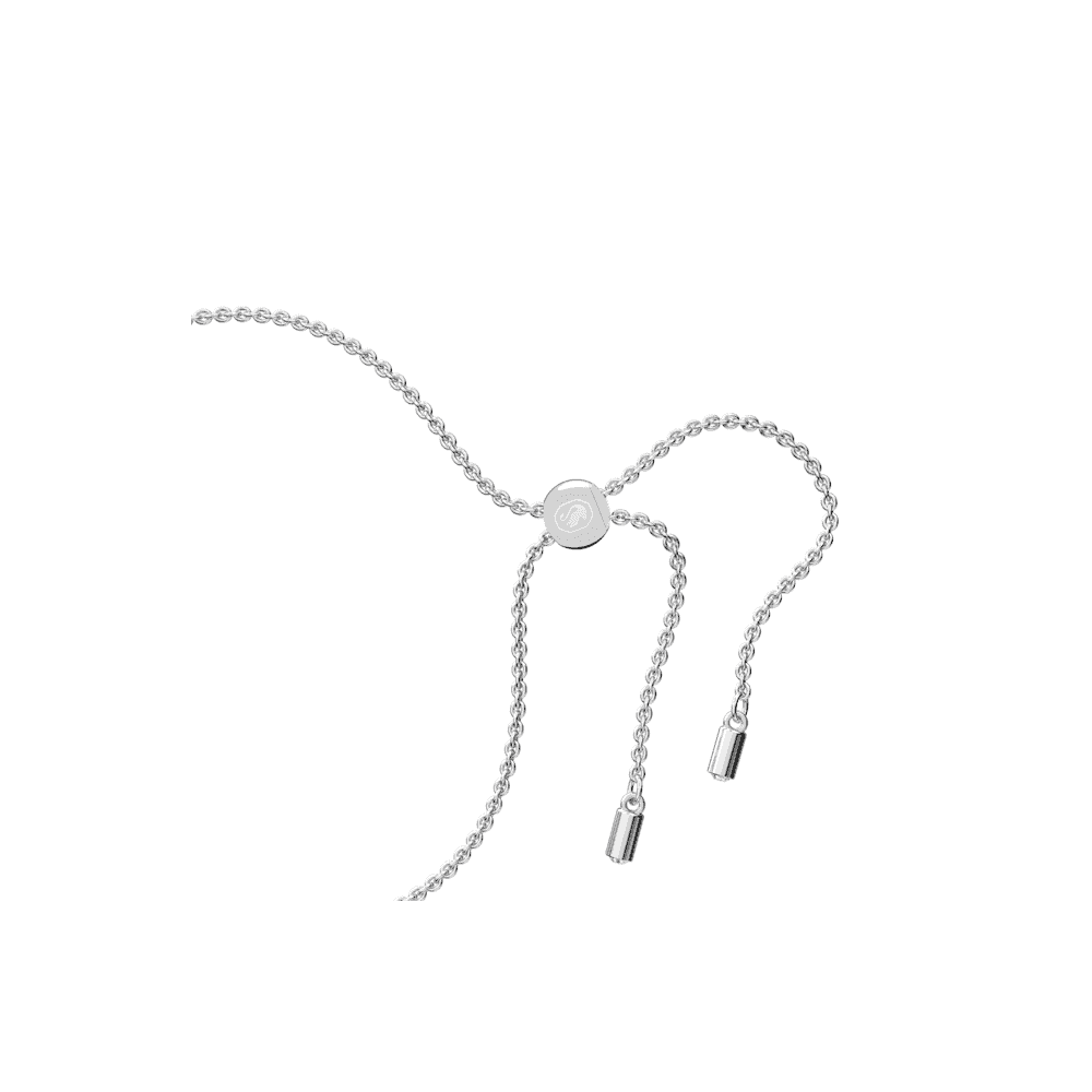 Stella bracelet, Mixed cuts, Star, White, Rhodium plated