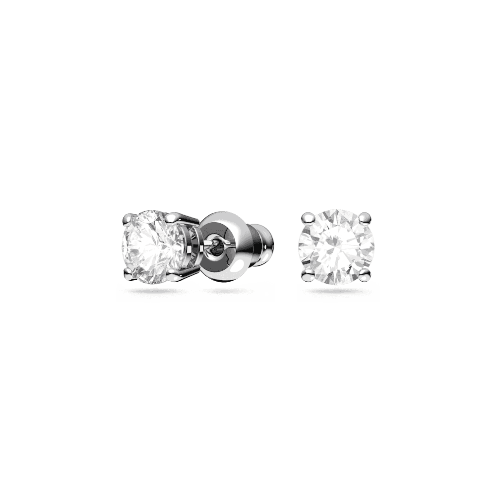 Stella set, Mixed cuts, Star, White, Rhodium plated