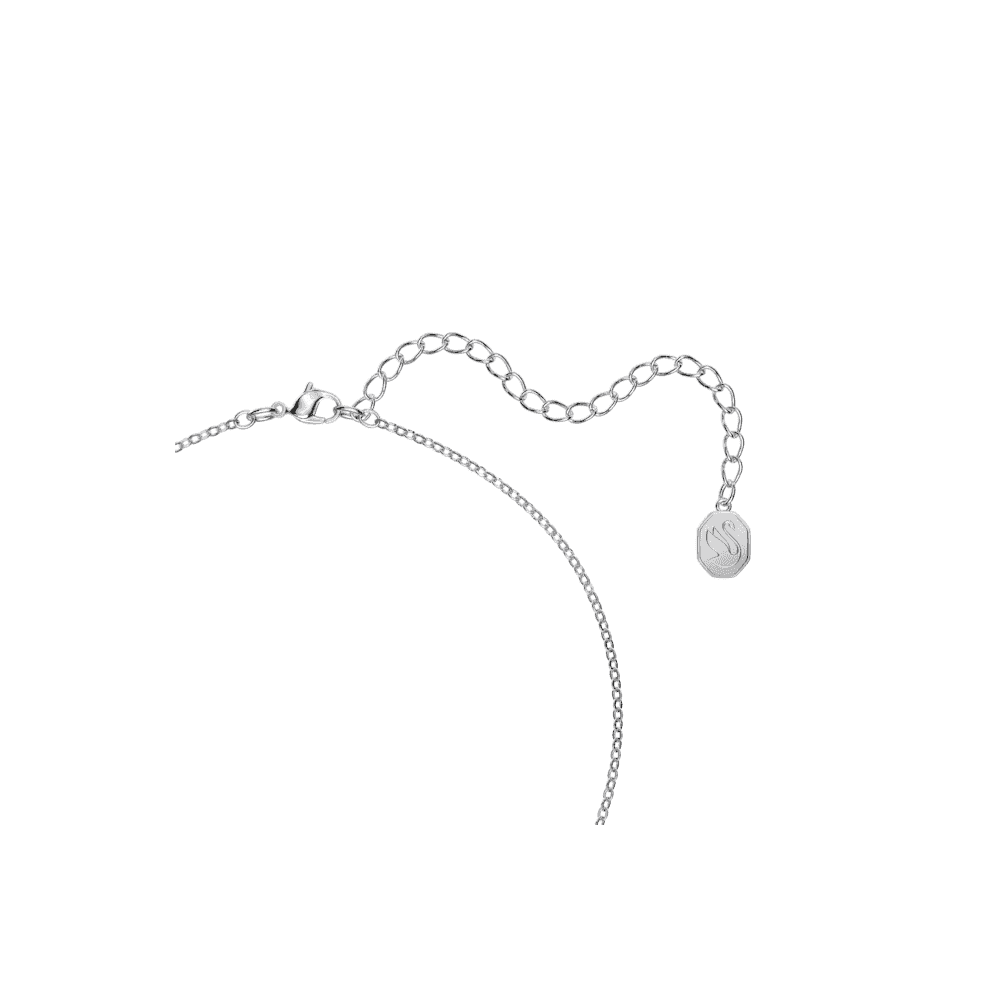 Stella set, Mixed cuts, Star, White, Rhodium plated