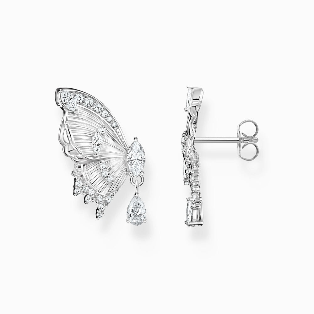 Sterling Silver Butterfly Paradise Stud Earrings