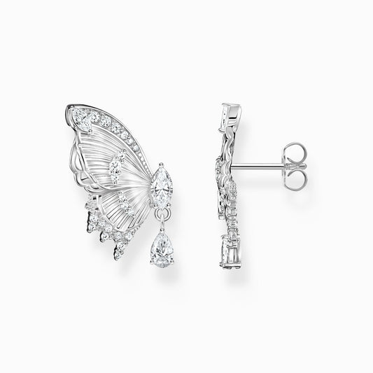 Sterling Silver Butterfly Paradise Stud Earrings